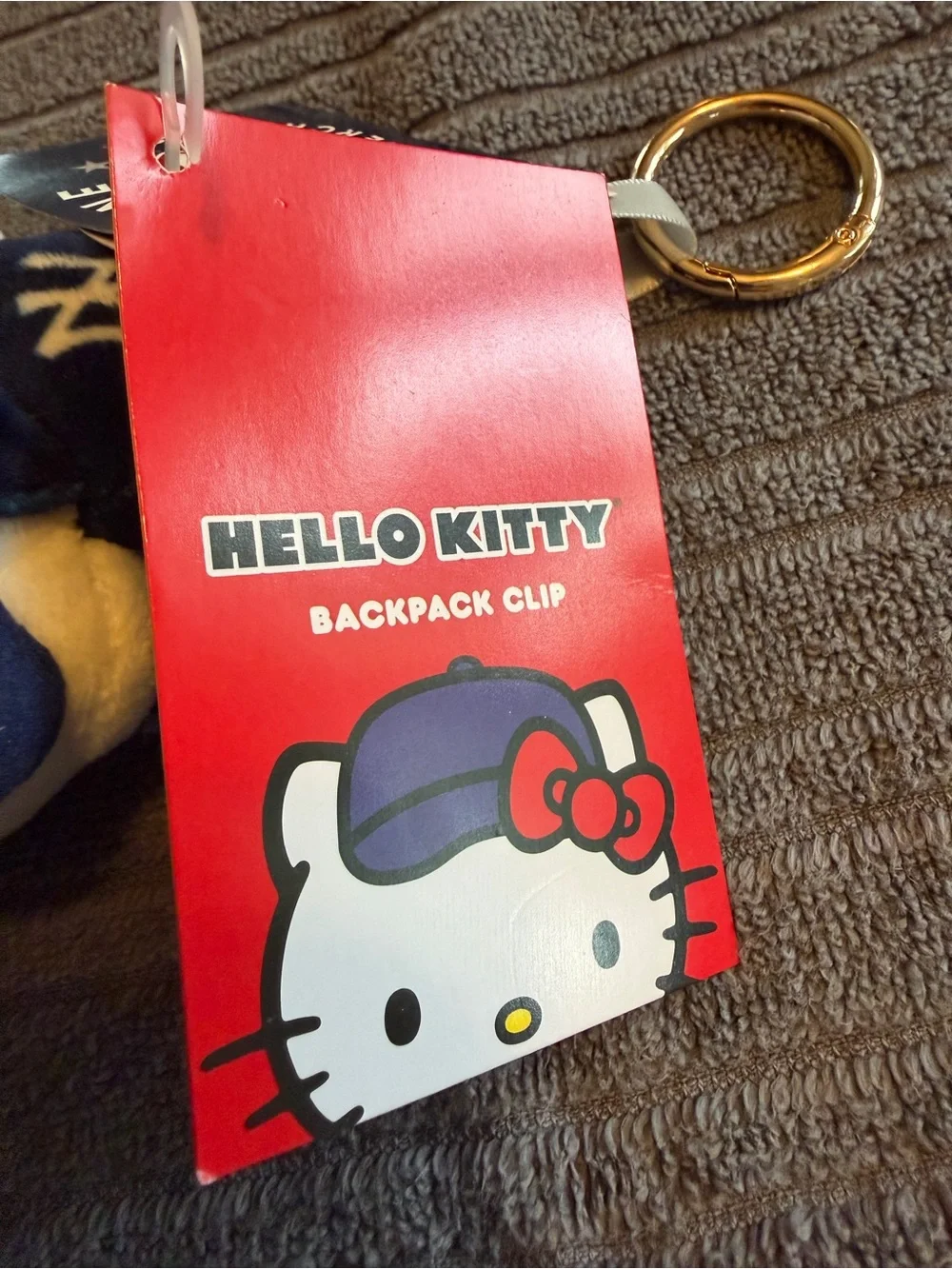 Hello Kitty,  New York Yankees Plush Backpack Clip/Keyring  (Limited edition)